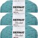 Spinrite Bernat Blanket Big Ball Yarn Teal Pack of 3 Skein