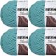 Spinrite Bernat Blanket Big Ball Yarn Teal Pack of 4 Skein