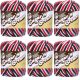 Spinrite Lily Sugar n Cream Yarn Ombres Red White and Blue Pack of 6 Skein