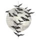 Walll Decor Martha Stewart Crafts Hanging Paper Moon Lanterns With Bats Vellum