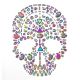 Craft Basics Martha Stewart Crafts Gemstone Skull Sticker 5.5 Inches