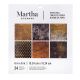 Martha Stewart Crafts 6 X 6 Inches Halloween Paper Pad Black And Orange Prints