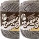 Spinrite Lily Sugar n Cream Yarn Solids Overcast Pack of 2 Skein