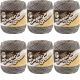 Spinrite Lily Sugar n Cream Yarn Solids Overcast Pack of 6 Skein
