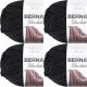 Spinrite Bernat Blanket Big Ball Yarn Coal Pack of 4 Skein