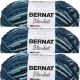 Spinrite Bernat Blanket Big Ball Yarn Teal Dreams Pack of 3 Skein