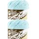 Spinrite Lily Sugar n Cream Yarn Solids Seabreeze Pack of 2 Skein