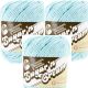 Spinrite Lily Sugar n Cream Yarn Solids Seabreeze Pack of 3 Skein