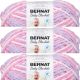 Spinrite Bernat Baby Blanket Big Ball Yarn Pretty Girl Pack of 3 Skein