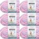 Spinrite Bernat Baby Blanket Big Ball Yarn Pretty Girl Pack of 6 Skein