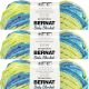 Spinrite Bernat Baby Blanket Big Ball Yarn Handsome Guy Pack of 3 Skein