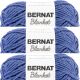 Spinrite Bernat Blanket Yarn Navy Pack of 3 Skein