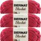 Spinrite Bernat Blanket Yarn Cranberry Pack of 3 Skein