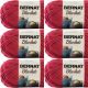 Spinrite Bernat Blanket Yarn Cranberry Pack of 6 Skein