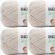 Spinrite Bernat Softee Baby Cotton Yarn Feather Gray Pack of 4 Skein