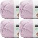Spinrite Bernat Softee Baby Cotton Yarn Soft Plum Pack of 4 Skein