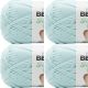 Spinrite Bernat Softee Baby Cotton Yarn Aqua Mist Pack of 4 Skein