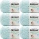 Spinrite Bernat Softee Baby Cotton Yarn Aqua Mist Pack of 6 Skein