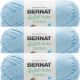Spinrite Bernat Softee Baby Cotton Yarn Dusky Sky Pack of 3 Skein