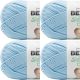 Spinrite Bernat Softee Baby Cotton Yarn Dusky Sky Pack of 4 Skein