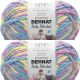 Spinrite Bernat Baby Blanket Big Ball Yarn Jelly Beans Pack of 2 Skein