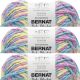 Spinrite Bernat Baby Blanket Big Ball Yarn Jelly Beans Pack of 3 Skein