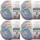Spinrite Bernat Baby Blanket Big Ball Yarn Jelly Beans Pack of 4 Skein