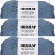Spinrite Bernat Bernat Maker Home Dec Yarn Steel Blue Pack of 3 Skein