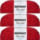 Spinrite Bernat Blanket Brights Big Ball Yarn Racecar Red Pack of 3 Skein
