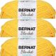 Spinrite Bernat Blanket Brights Big Ball Yarn Bus Yellow Pack of 3 Skein