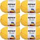 Spinrite Bernat Blanket Brights Big Ball Yarn Bus Yellow Pack of 6 Skein