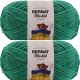 Spinrite Bernat Blanket Brights Big Ball Yarn Go Go Green Pack of 2 Skein