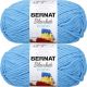Spinrite Bernat Blanket Brights Big Ball Yarn Busy Blue Pack of 2 Skein