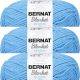 Spinrite Bernat Blanket Brights Big Ball Yarn Busy Blue Pack of 3 Skein