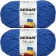 Spinrite Bernat Blanket Brights Big Ball Yarn Royal Blue Pack of 2 Skein