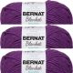 Spinrite Bernat Blanket Brights Big Ball Yarn Pow Purple Pack of 3 Skein