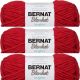 Spinrite Bernat Blanket Brights Yarn Race Car Red Pack of 3 Skein