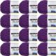 Spinrite Bernat Blanket Brights Yarn Pow Purple Pack of 12 Skein