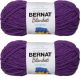 Spinrite Bernat Blanket Brights Yarn Pow Purple Pack of 2 Skein