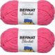 Spinrite Bernat Blanket Brights Yarn Pixie Pink Pack of 2 Skein