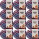 Spinrite Bernat Blanket Brights Big Ball Yarn Red White and Boom Variegated Pack of 12 Skein