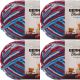 Spinrite Bernat Blanket Brights Big Ball Yarn Red White and Boom Variegated Pack of 4 Skein