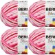 Spinrite Bernat Blanket Brights Big Ball Yarn Raspberry Ribbon Variegated Pack of 4 Skein