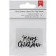 Clear Acrylic Stamps Merry Christmas Fancy