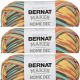 Spinrite Bernat Bernat Maker Home Dec Yarn Sea Variegate Pack of 3 Skein
