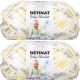Spinrite Bernat Baby Blanket Big Ball Yarn Chicks and Bunnies Pack of 2 Skein