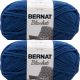 Spinrite Bernat Blanket Big Ball Yarn Coastal Collection Pack of 2 Skein