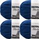Spinrite Bernat Blanket Big Ball Yarn Coastal Collection Pack of 4 Skein