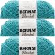 Spinrite Bernat Blanket Big Ball Yarn Aquatic Coastal Collection Pack of 3 Skein