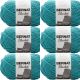 Spinrite Bernat Blanket Big Ball Yarn Aquatic Coastal Collection Pack of 6 Skein
